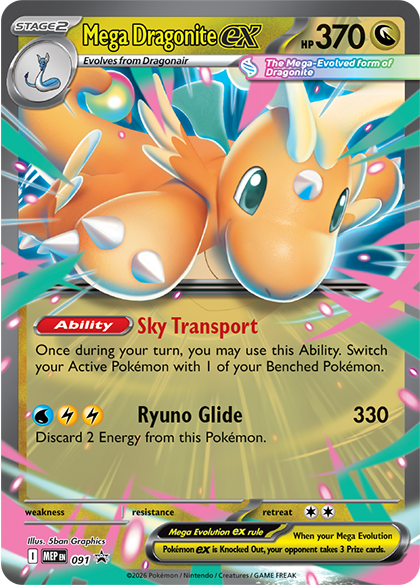 Pokémon Mega Forces Mega Dragonite ex Tin