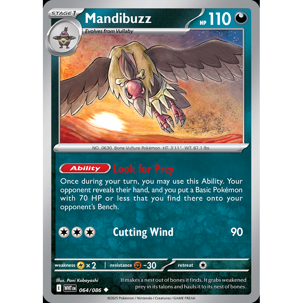Mandibuzz 64/086 - White Flare