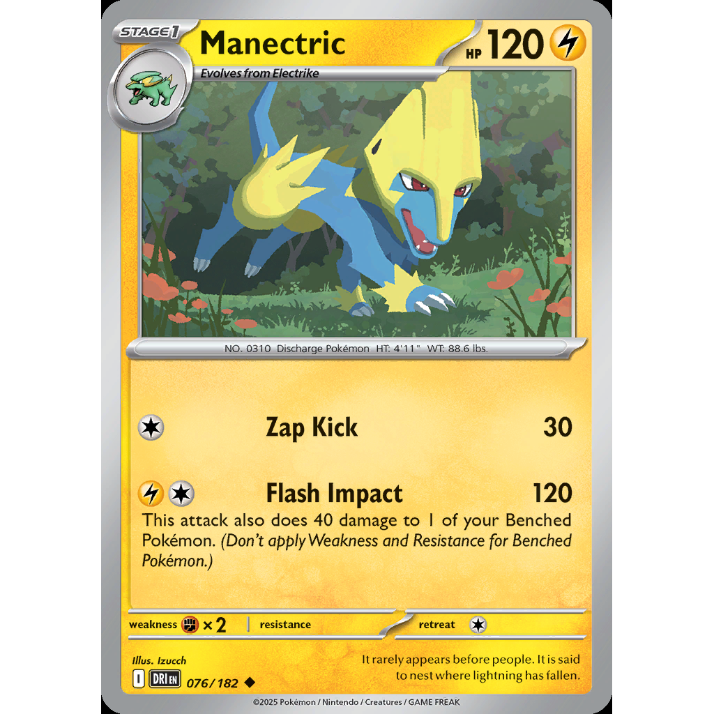 Manectric 76/182 [Reverse Holo] - Destined Rivals