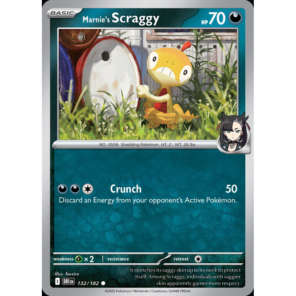 Marnie’s Scraggy 132/182 [Reverse Holo] - Destined Rivals