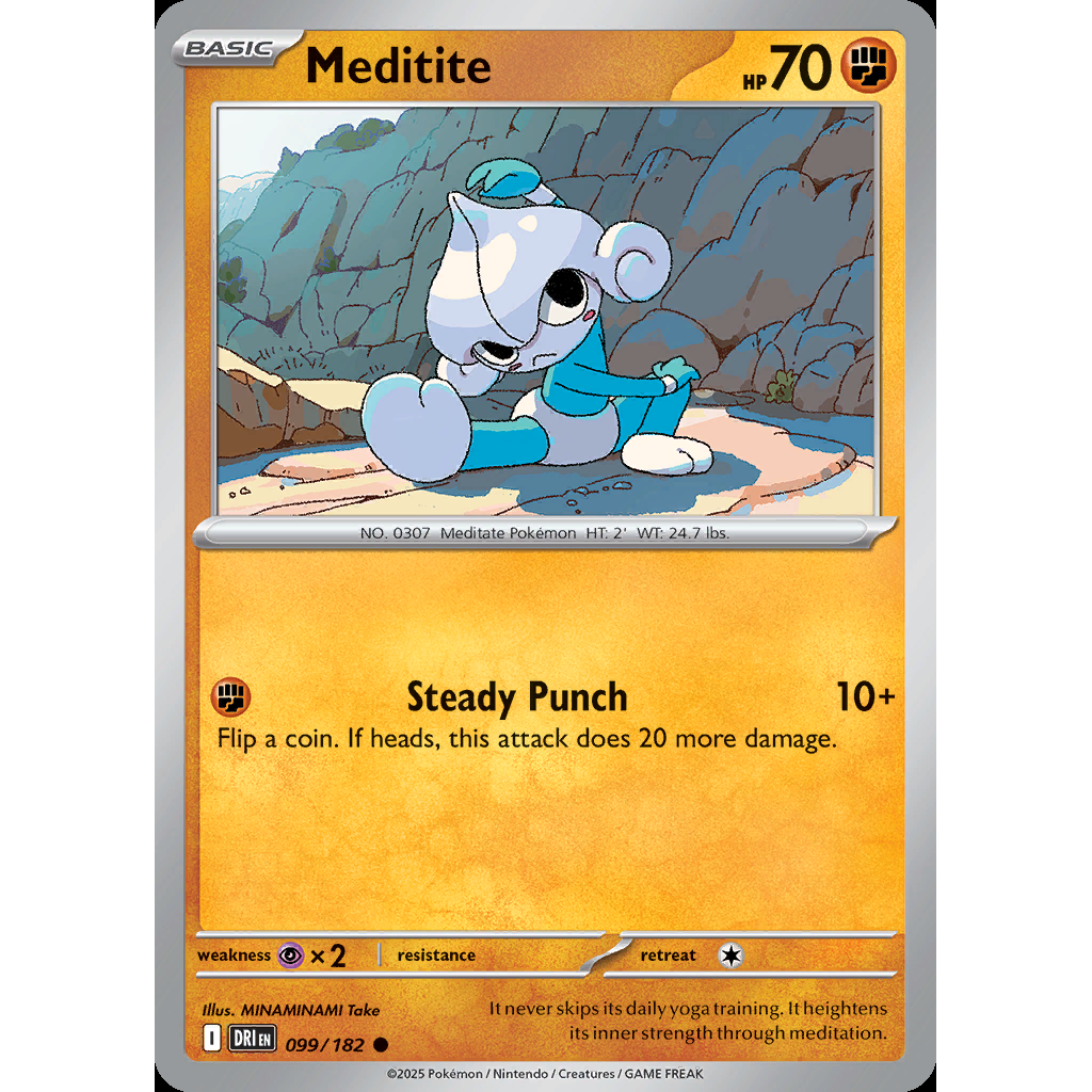 Meditite 99/182 [Reverse Holo] - Destined Rivals