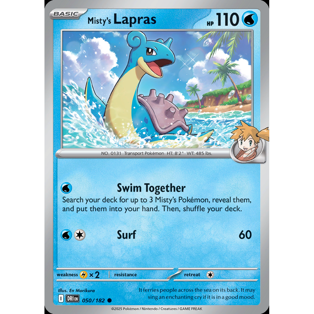 Misty’s Lapras 50/182 [Reverse Holo] - Destined Rivals