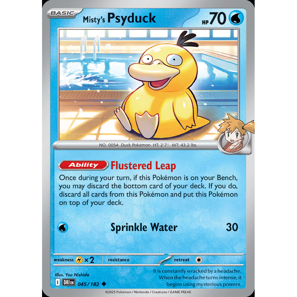 Misty’s Psyduck 45/182 [Reverse Holo] - Destined Rivals
