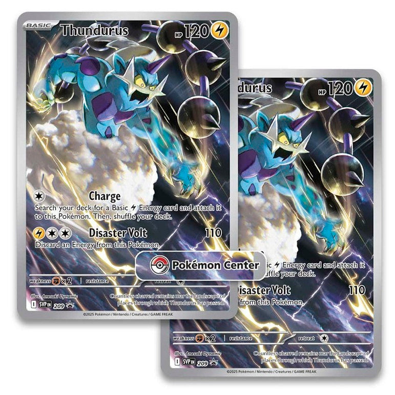 Pokemon Center Stamped Thundurus SVP209 Promo