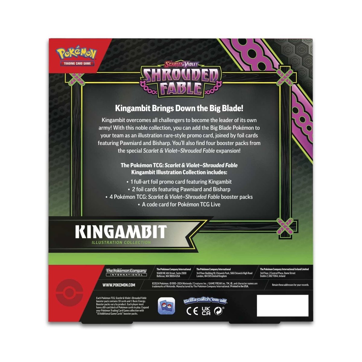 Pokémon Shrouded Fable Kingambit Illustration Collection