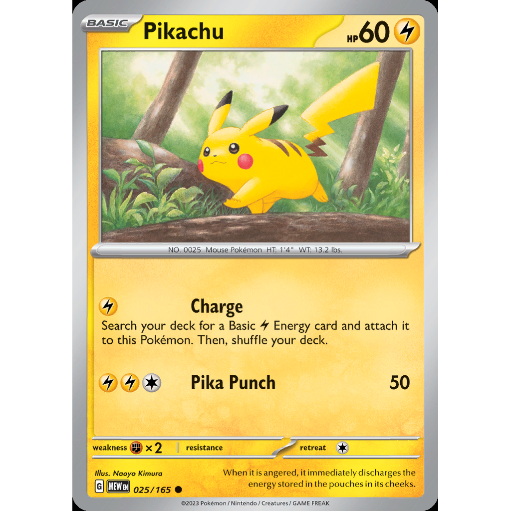 Pikachu 25/165 - 151