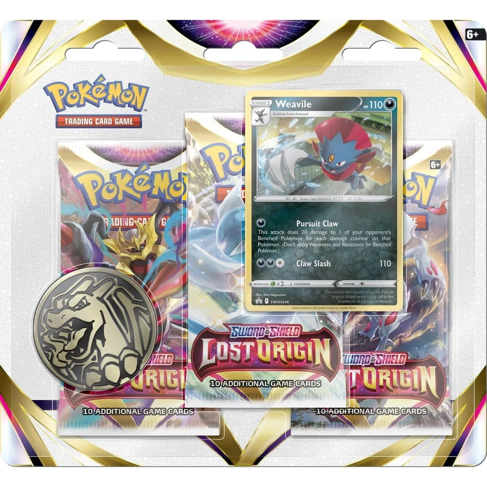 Pokémon Lost 3-pack Blister (Weavile)