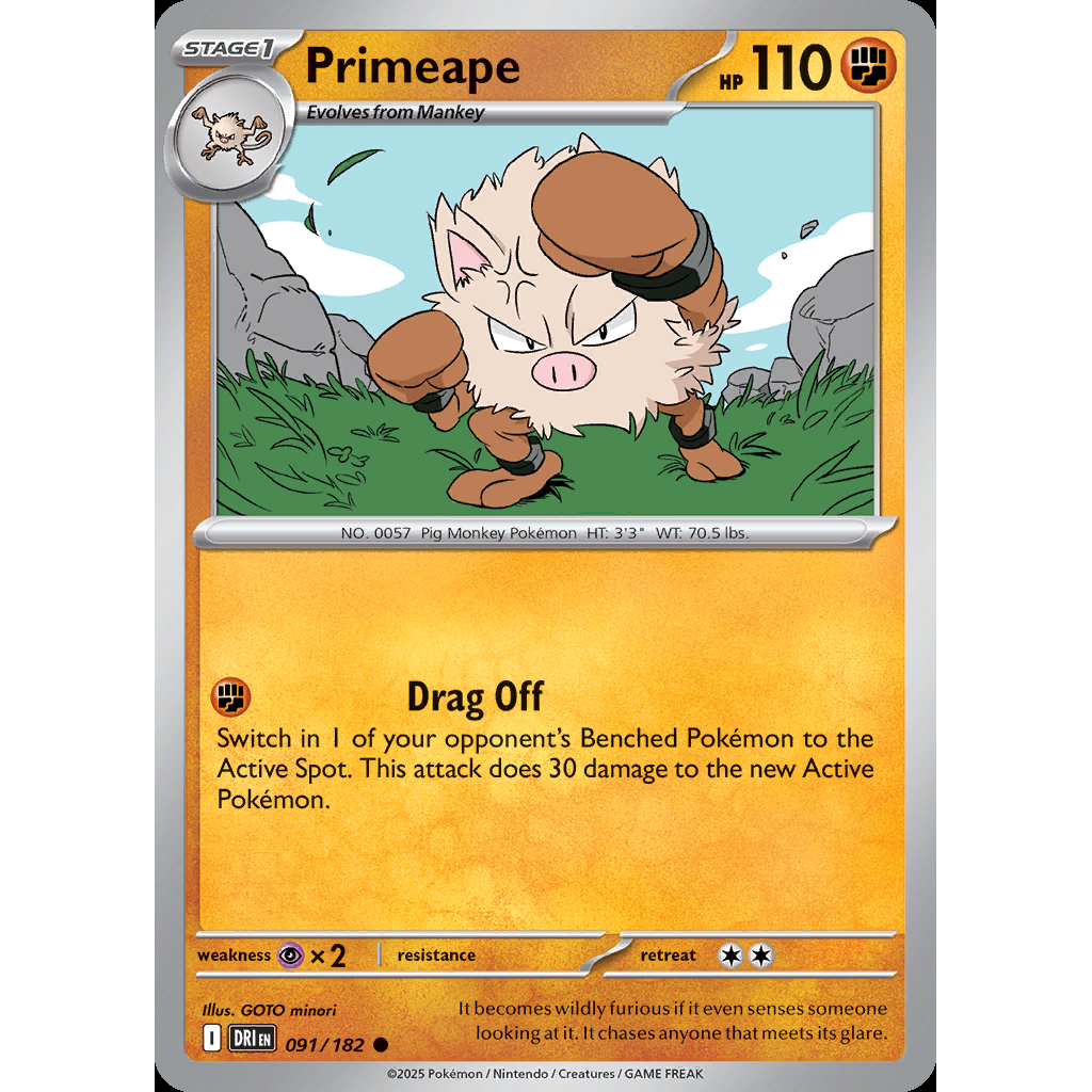 Primeape 91/182 - Destined Rivals