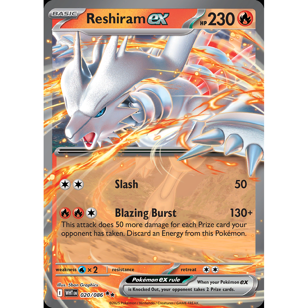 Reshiram ex 20/086 - White Flare