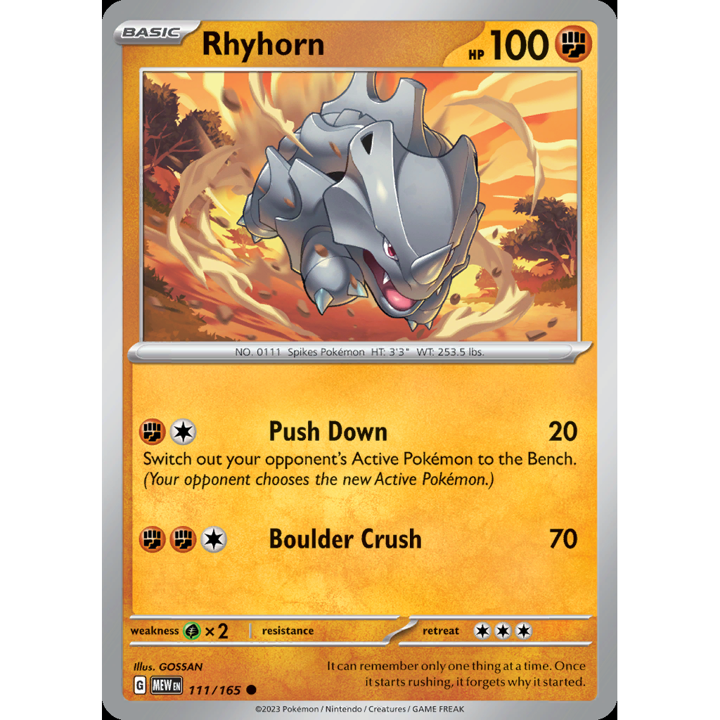 Rhyhorn 111/165 - 151
