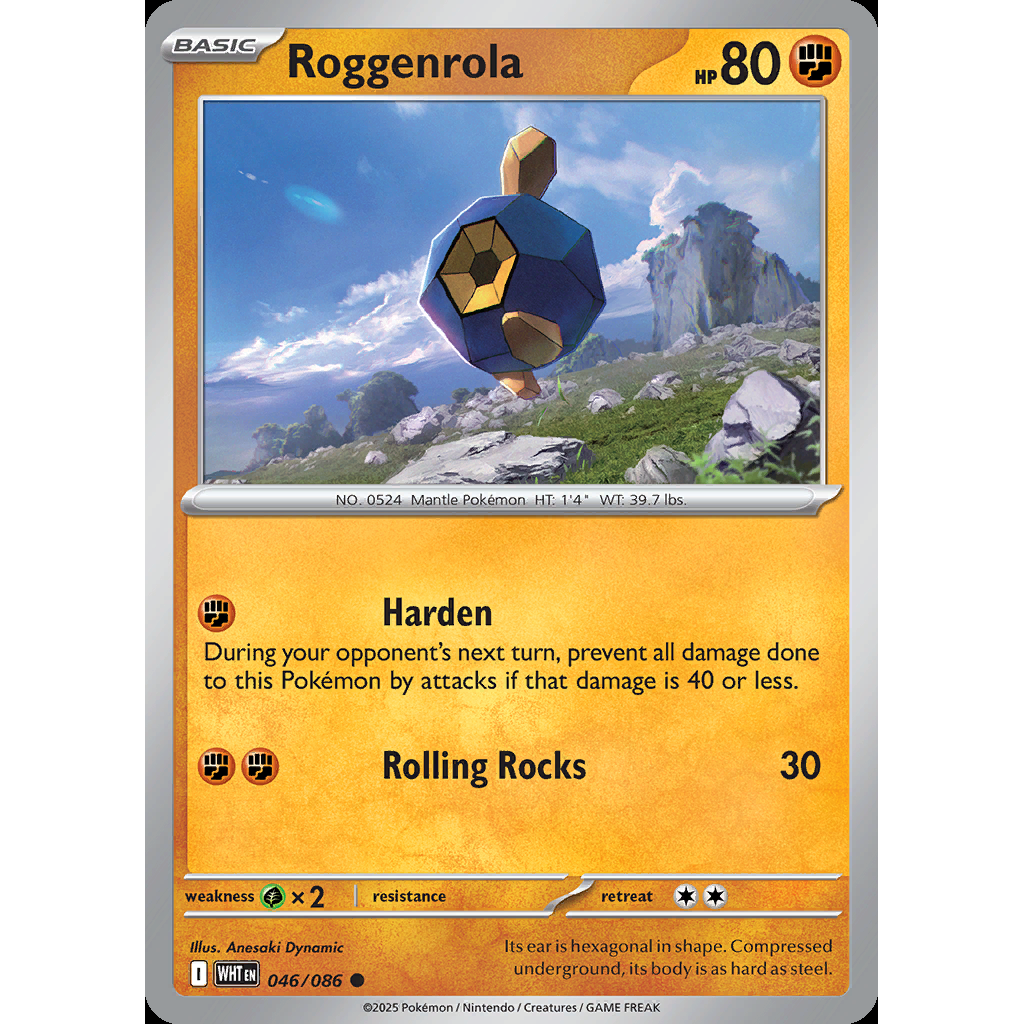 Roggenrola 46/086 - White Flare