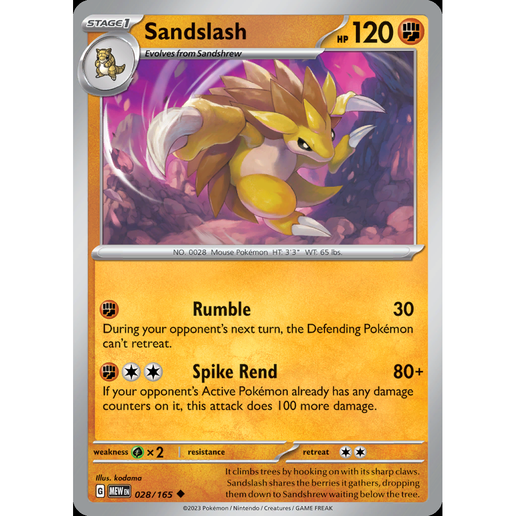 Sandslash 28/165 - 151