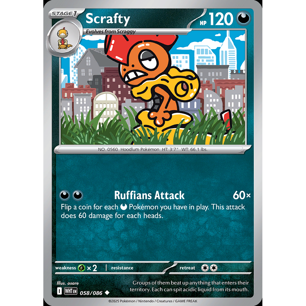 Scrafty 58/086 - White Flare