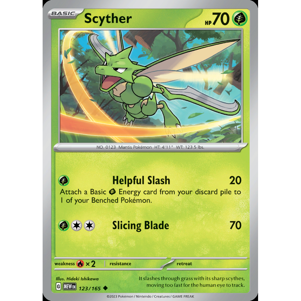 Scyther 123/165 [Reverse Holo] - 151