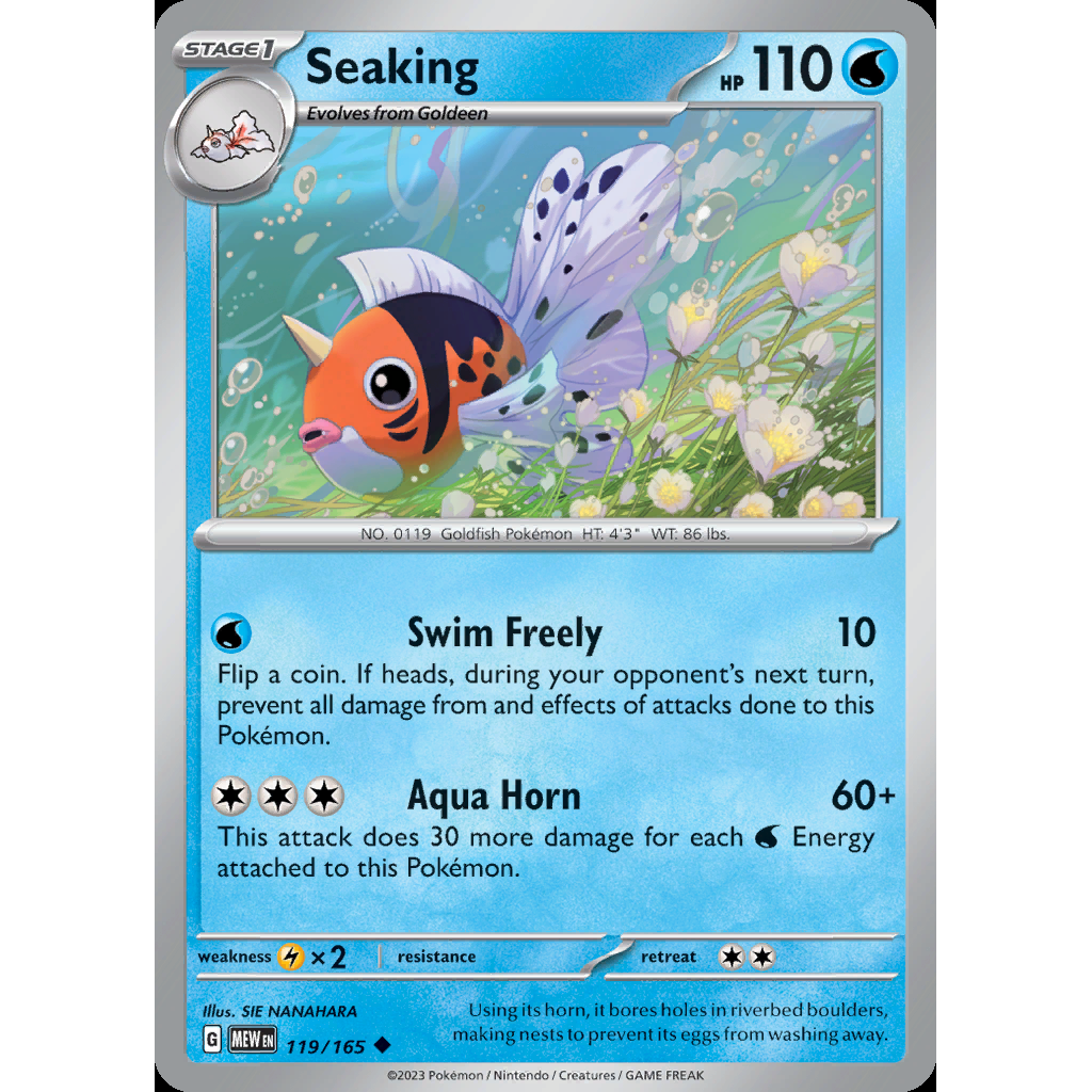 Seaking 119/165 [Reverse Holo] - 151