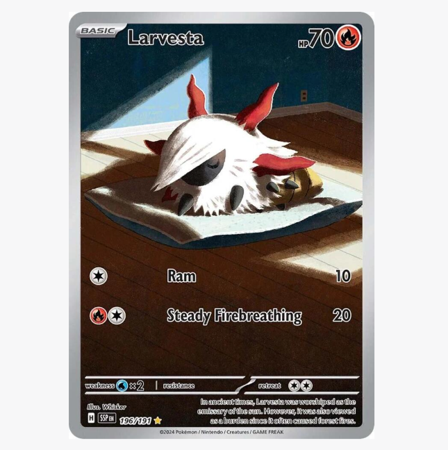 Larvesta Illustration Rare 196/191 - Surging Sparks
