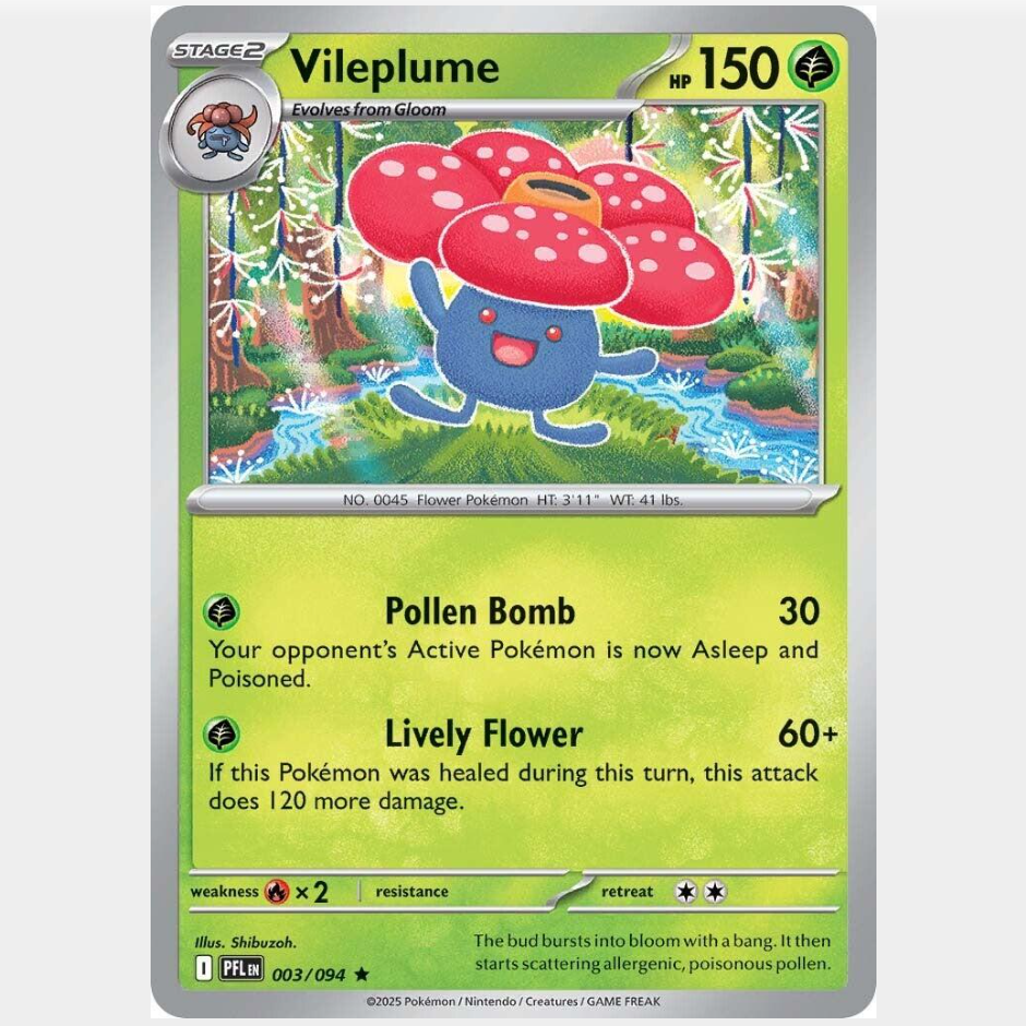 Vileplume 3/086 [Holo] - Phantasmal Flames