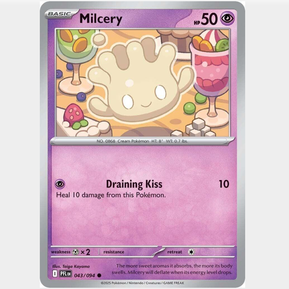 Milcery 43/094 [Reverse Holo] - Phantasmal Flames