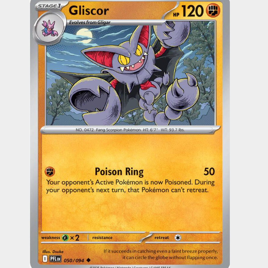 Gliscord 50/094 [Reverse Holo] - Phantasmal Flames