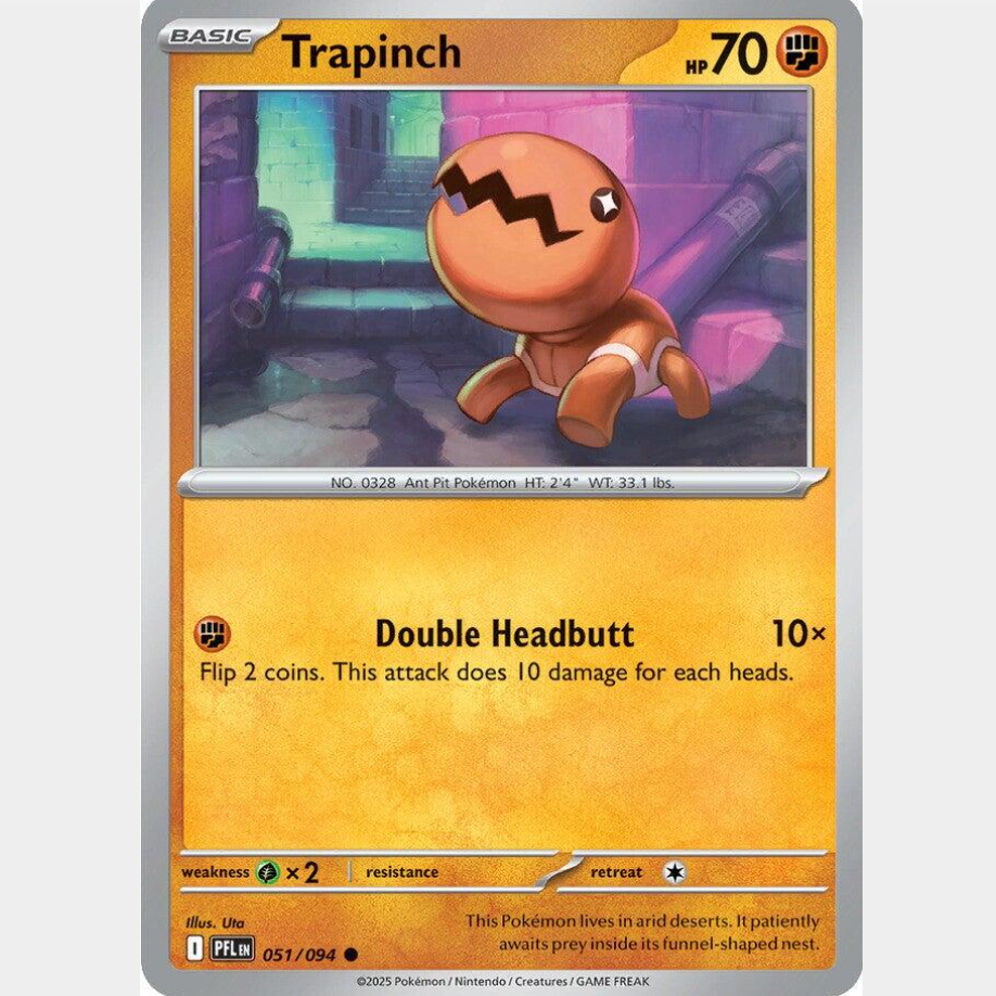 Trapinch 51/094 [Reverse Holo] - Phantasmal Flames