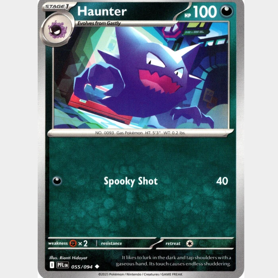 Haunter 55/094 [Reverse Holo] - Phantasmal Flames