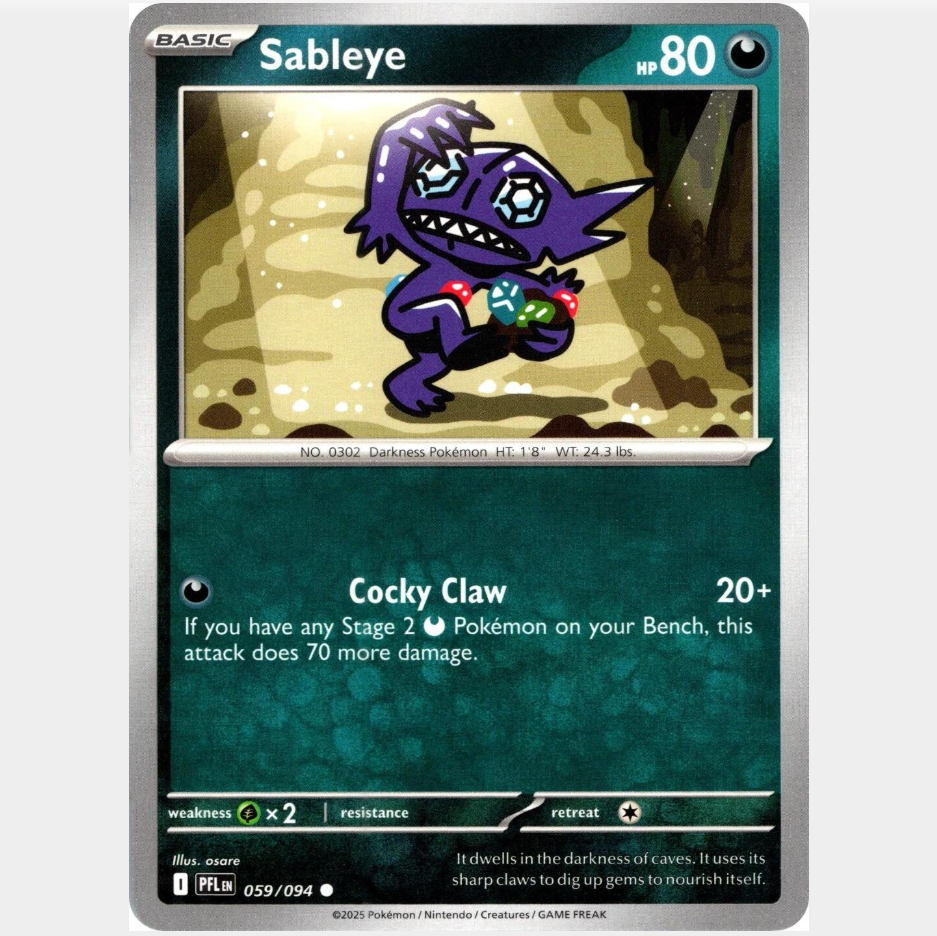 Sableeye 59/094 [Reverse Holo] - Phantasmal Flames