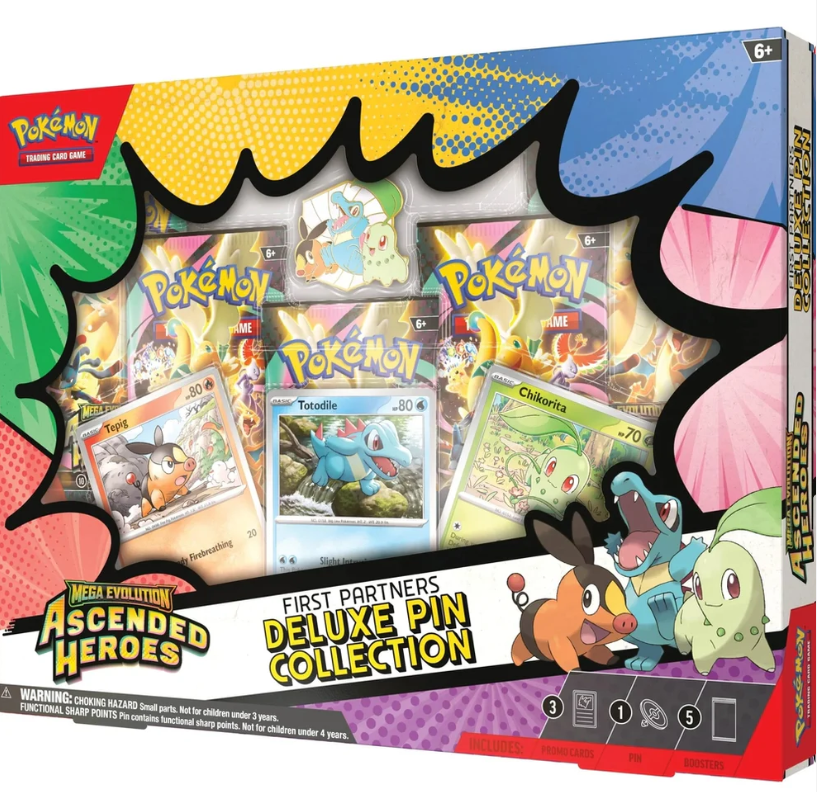 Pokémon Ascended Heroes First Partners Deluxe Pin Collection