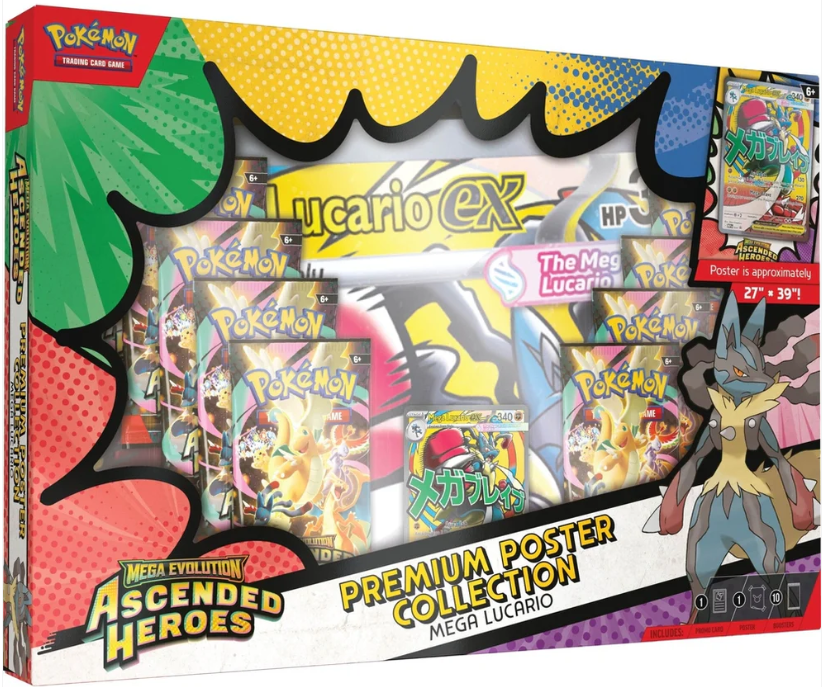 Pokémon Ascended Heroes Premium Poster Collection Mega [Lucario]