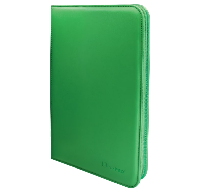 Premium 9-Pocket Zippered Vivid Green Ultra PRO-Binder