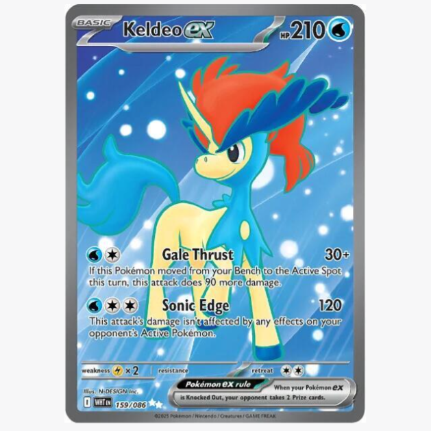 Keldeo EX 159/086 - White Flare