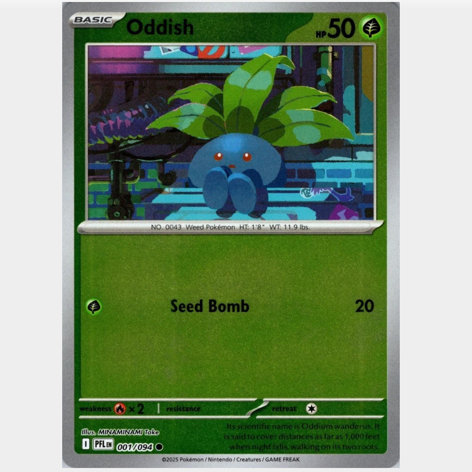 Oddish 1/086 [Reverse Holo] - Phantasmal Flames
