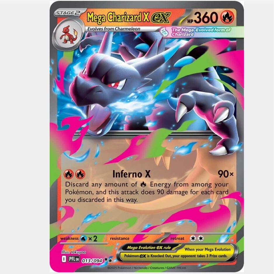 Mega Charizard X 13/094 - Phantasmal Flames