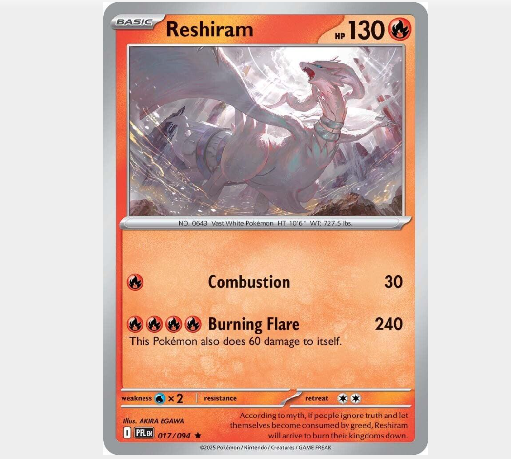 Reshiram 17/094 [Reverse Holo] - Phantasmal Flames