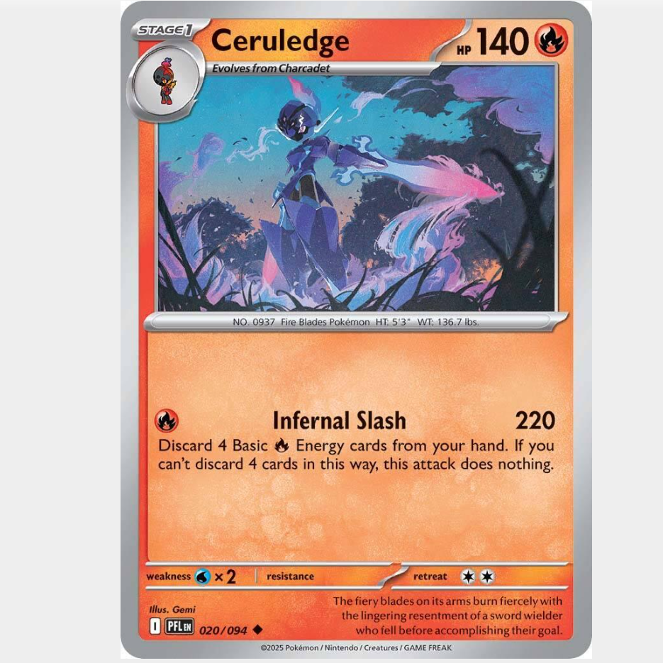 Ceruledge 20/094 [Reverse Holo] - Phantasmal Flames