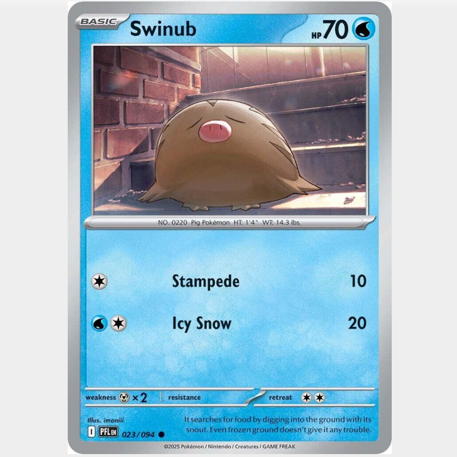 Swinub 23/094 [Reverse Holo] - Phantasmal Flames