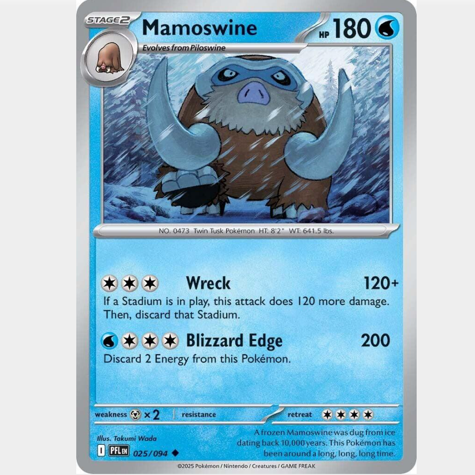 Mamoswine 25/094 - Phantasmal Flames
