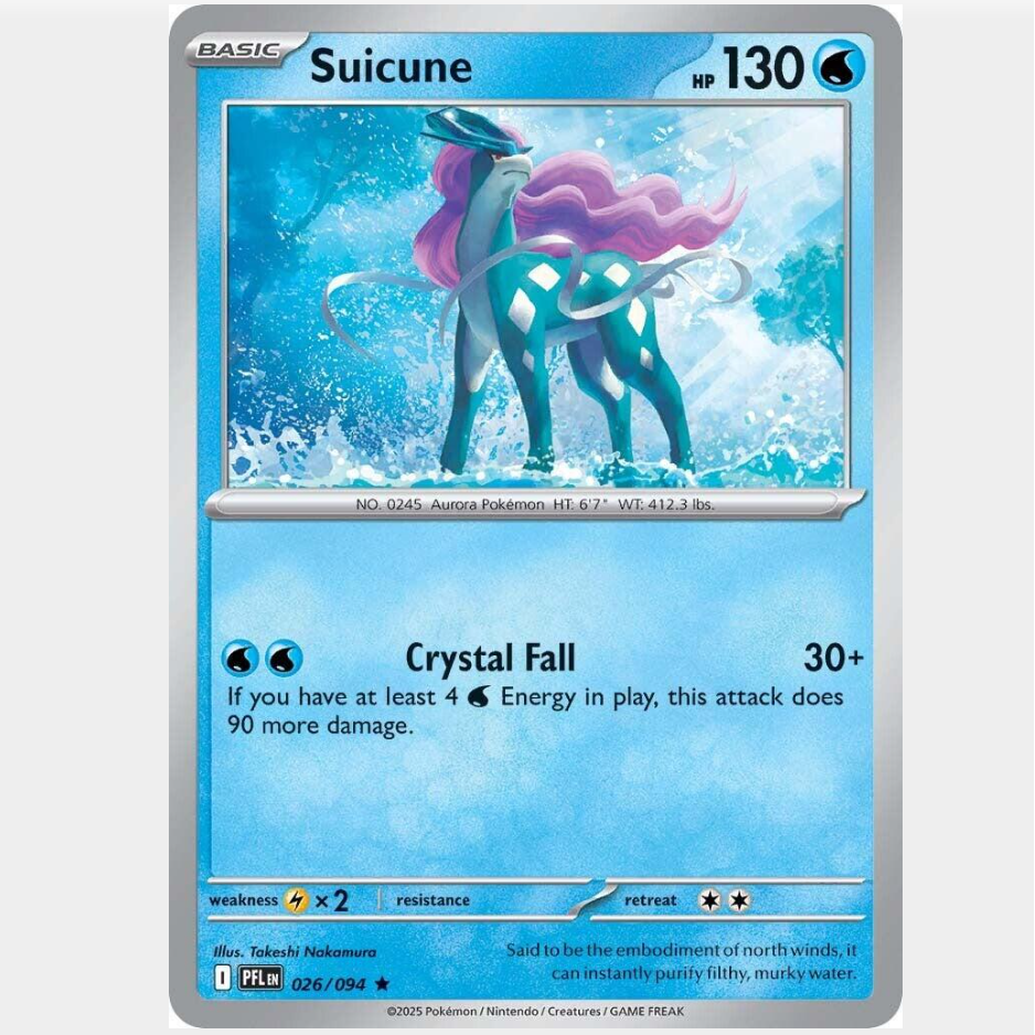 Suicune 26/094 [Holo] - Phantasmal Flames