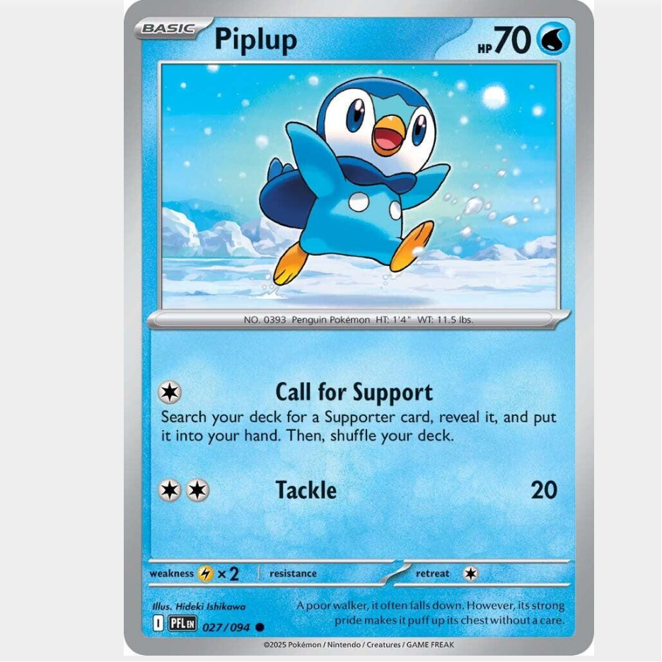 Piplup 27/094 [Reverse Holo] - Phantasmal Flames