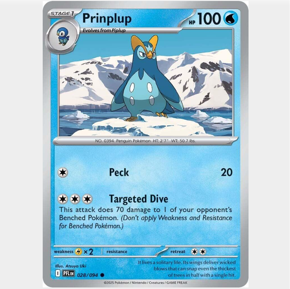 Prinplup 28/094 [Reverse Holo] - Phantasmal Flames
