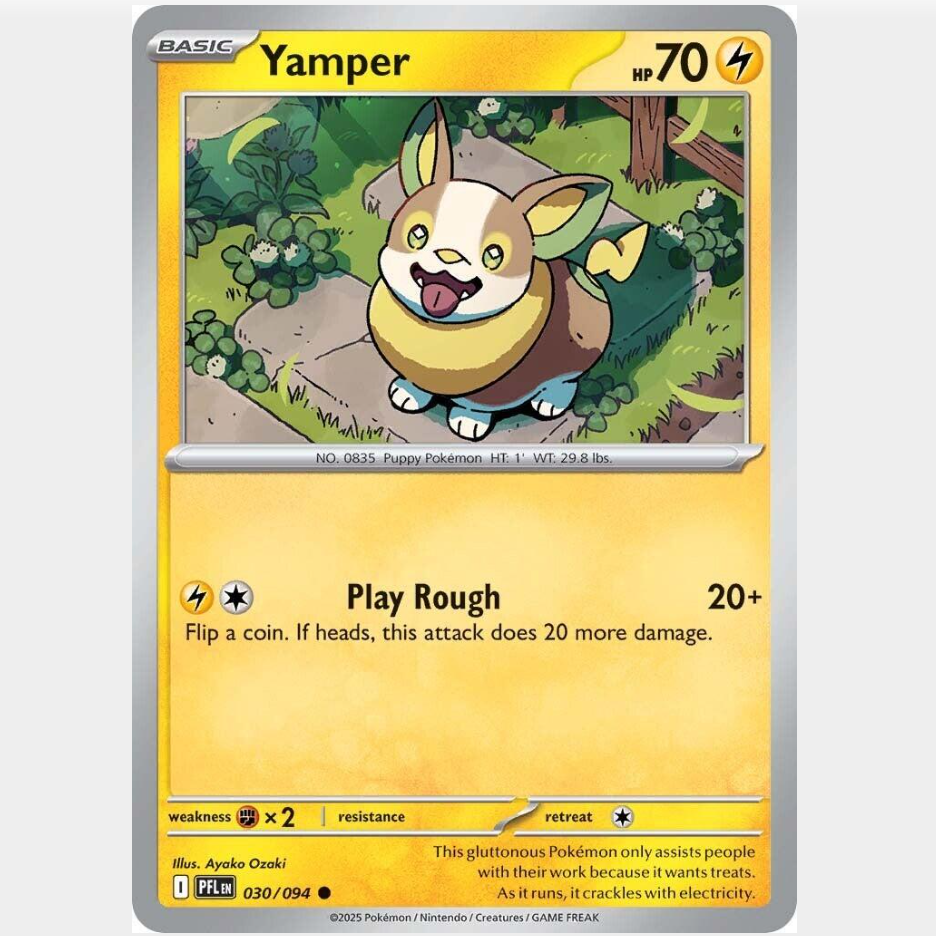 Yamper 30/094 [Reverse Holo] - Phantasmal Flames