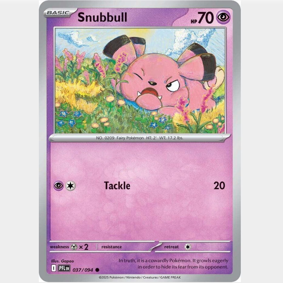 Snubbull 37/094 [Reverse Holo] - Phantasmal Flames