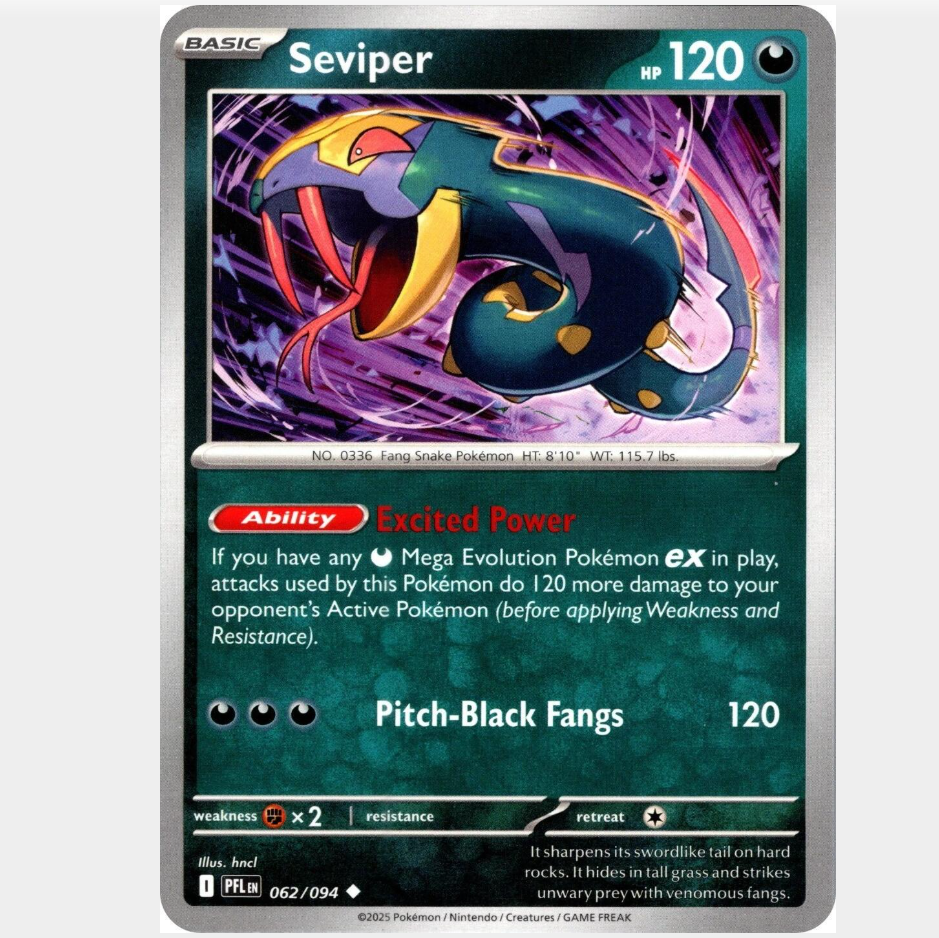 Seviper 62/094 [Reverse Holo] - Phantasmal Flames
