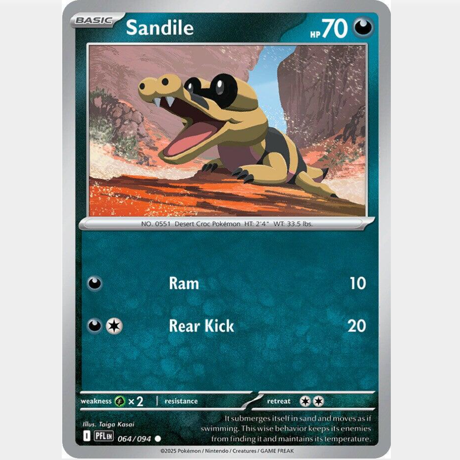 Sandile 64/094 [Reverse Holo] - Phantasmal Flames