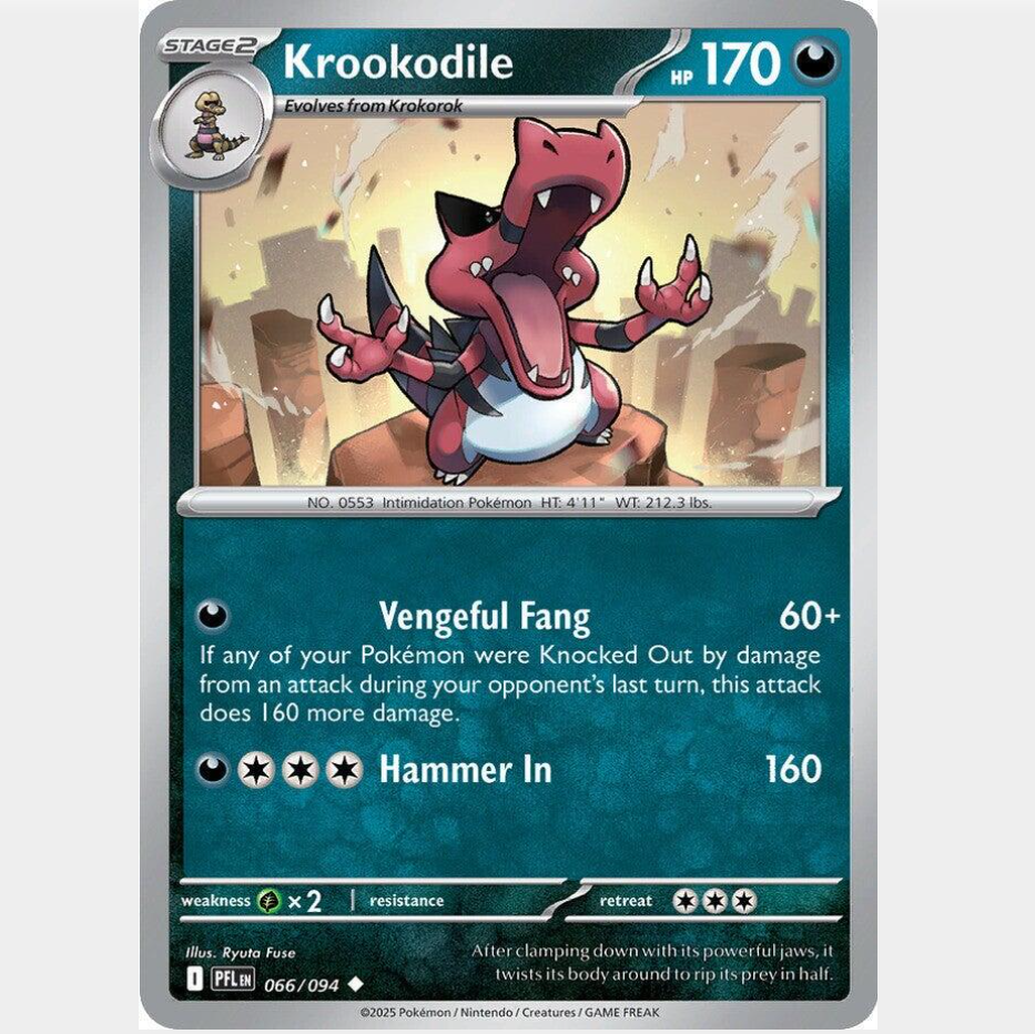 Krokodile 66/094 [Reverse Holo] - Phantasmal Flames