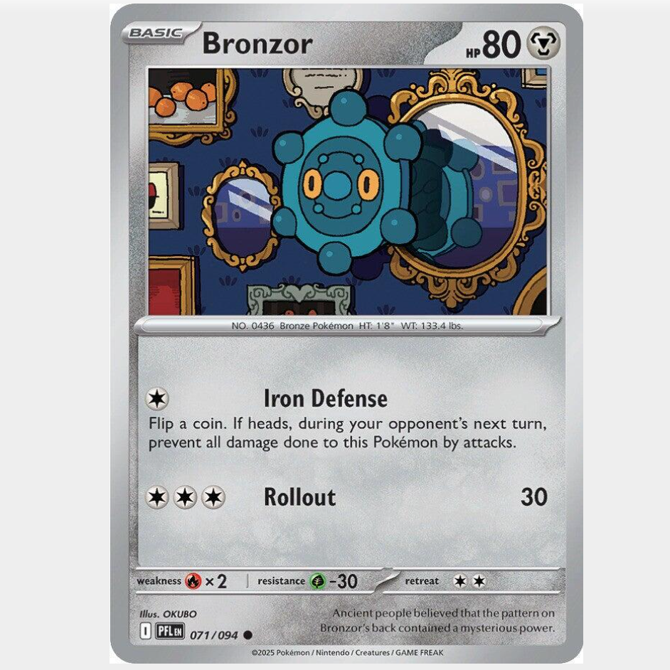 Bronzor 71/094 [Reverse Holo] - Phantasmal Flames