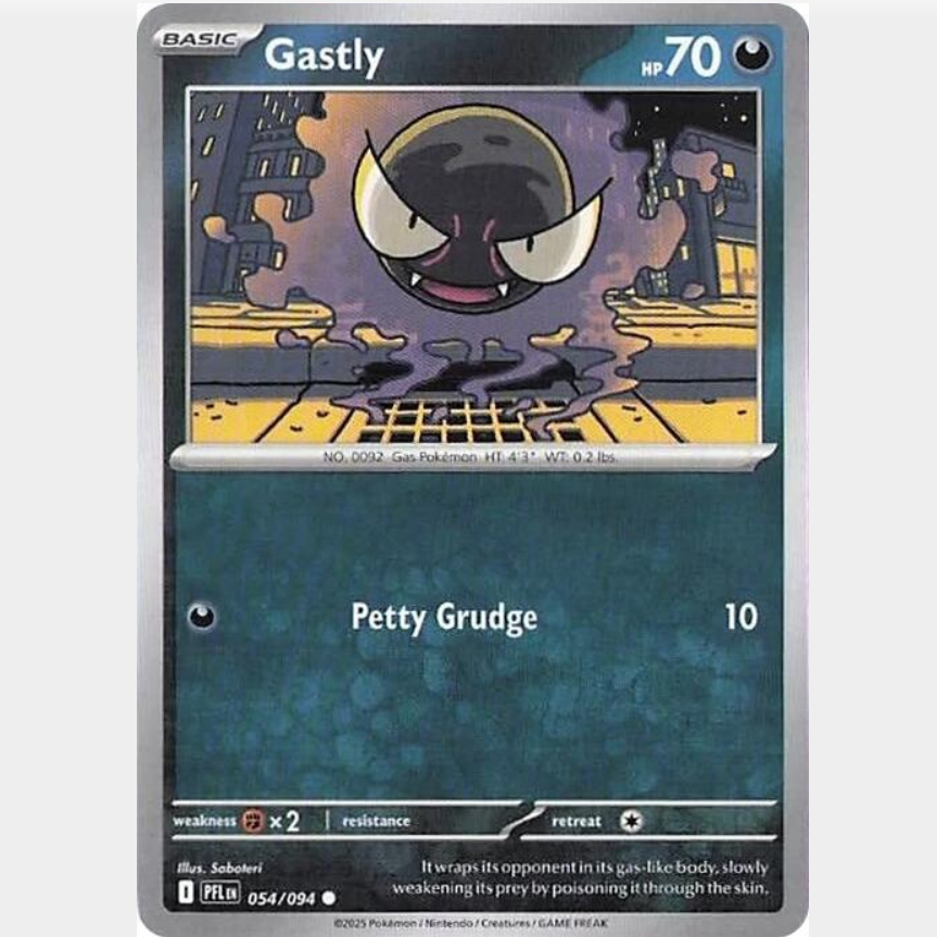 Gastly 54/094 [Reverse Holo]  - Phantasmal Flames