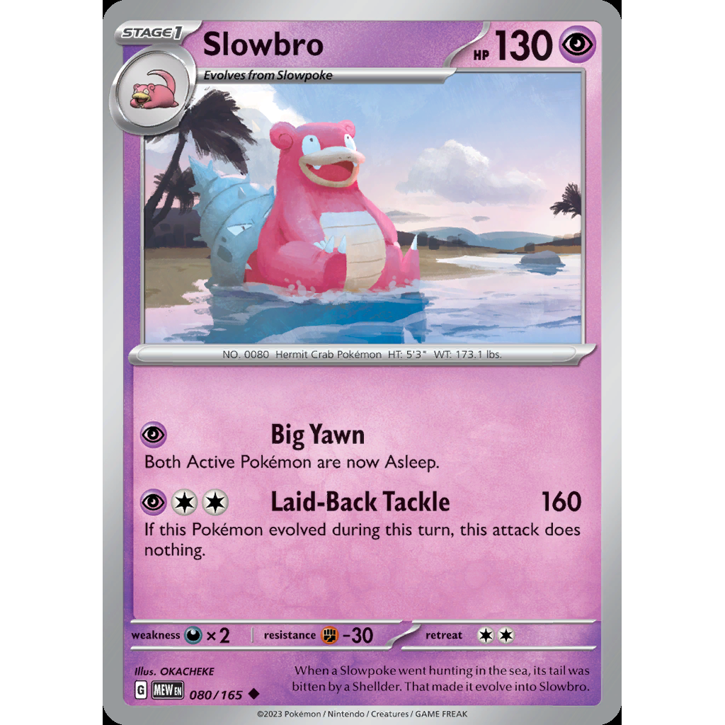 Slowbro 80/165 [Reverse Holo] - 151