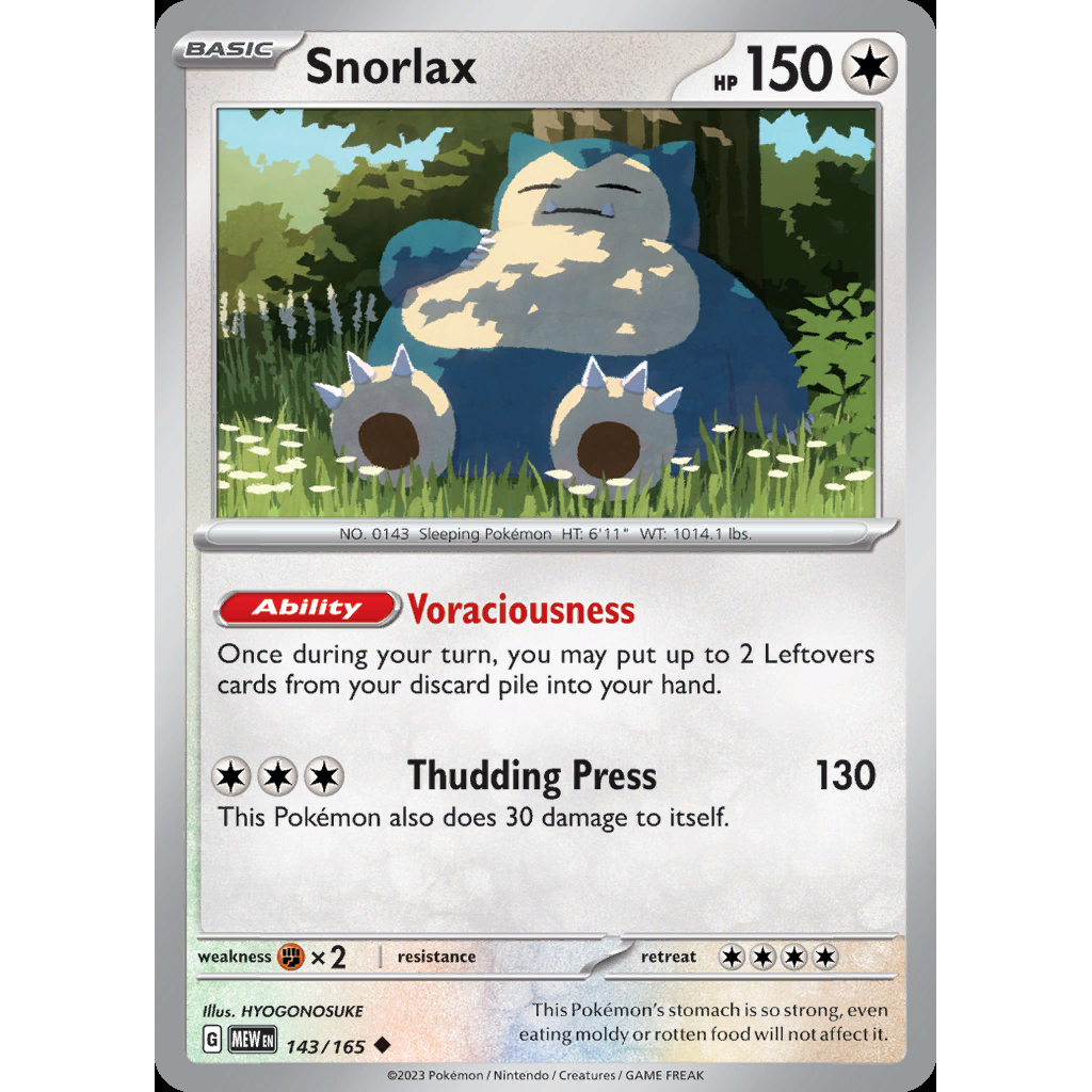 Snorlax 143/165 - 151