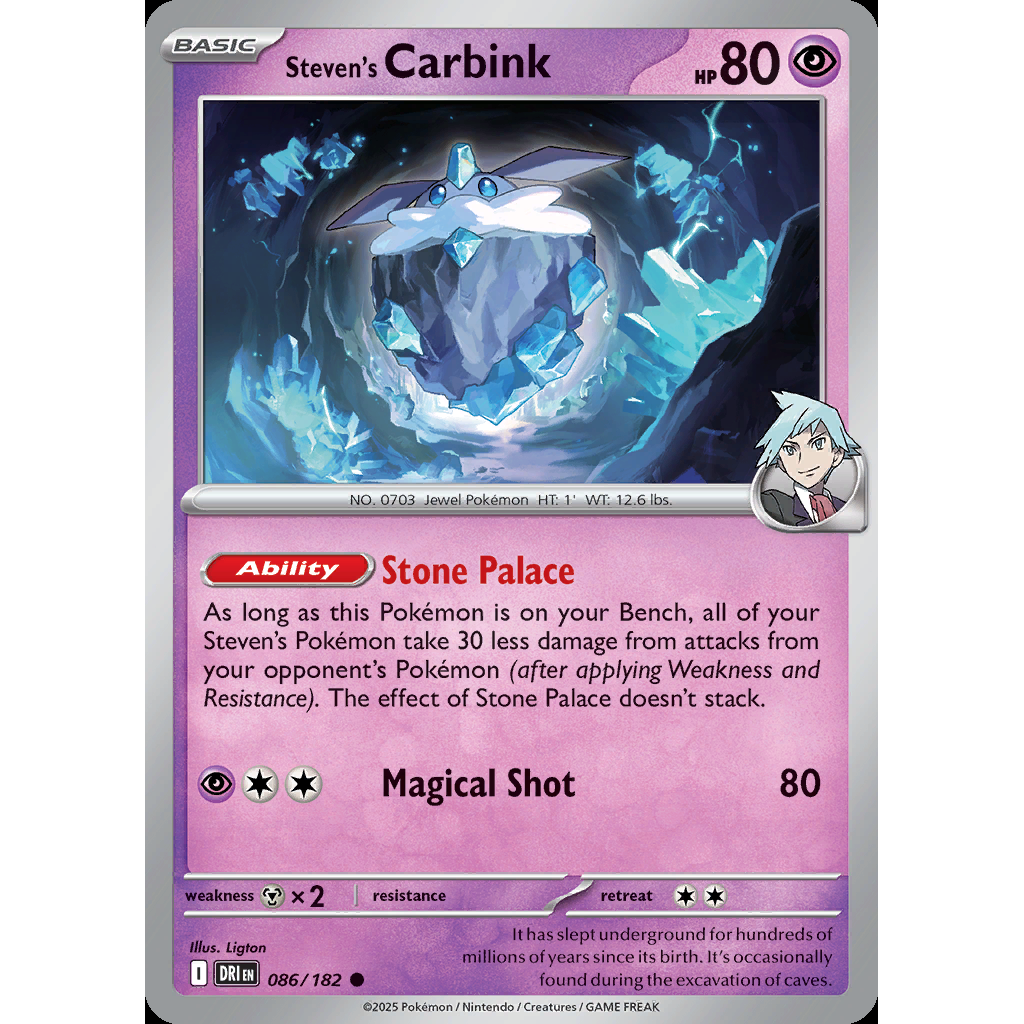 Steven’s Carbink 86/182 [Reverse Holo] - Destined Rivals
