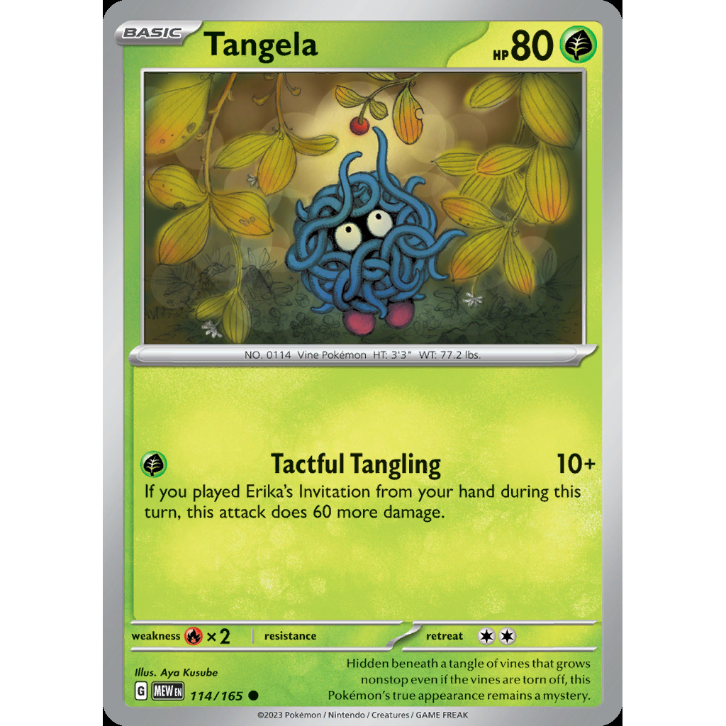 Tangela 114/165 [Reverse Holo] - 151